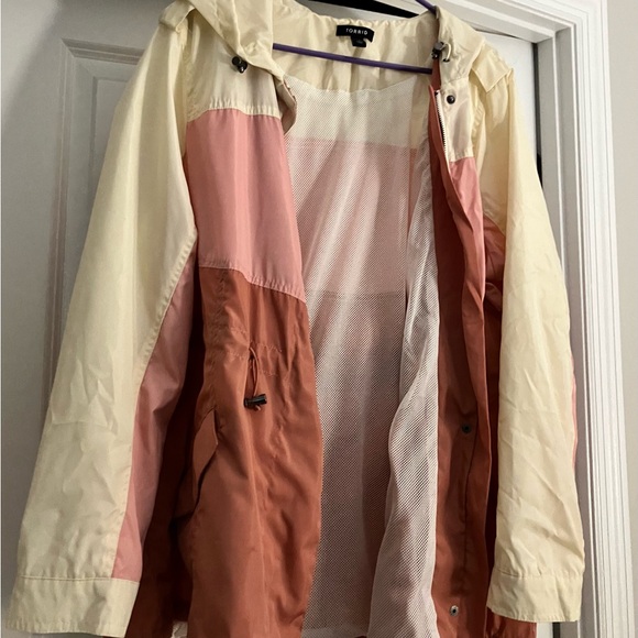 Torrid Nylon Color Block Rain Jacket - Picture 13 of 15